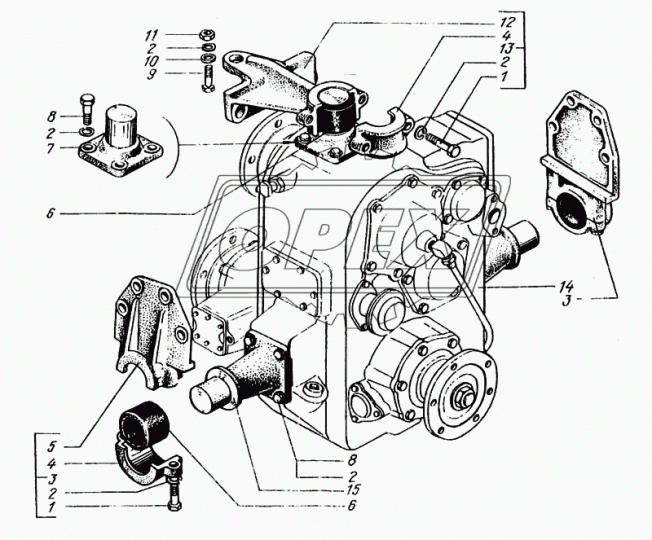 6443-1800010 Коробка раздаточная в сборе КрАЗ