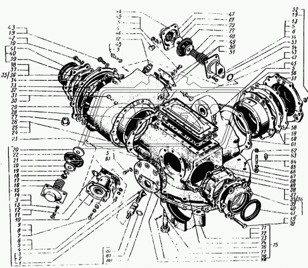 6505-2502043 Картер подшипников МОД. КрАЗ