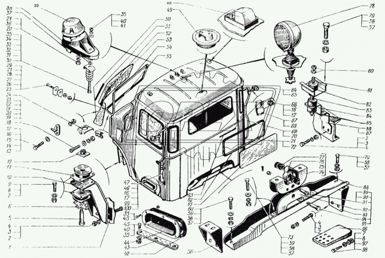 250С-5603023 Замок уплотнителя окна задка КрАЗ