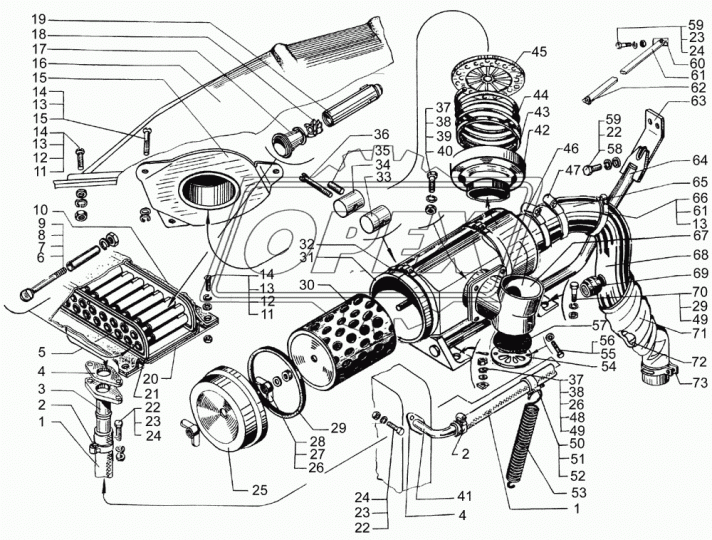 348841 Шпилька М10 L=55 Р1=30х1/15х1,5