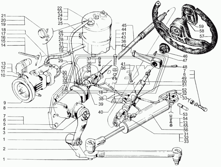 6505-3409010 Кронштейн 100х135; 4отв.ф17/2отв.ф30 крепления сил.цилиндра КрАЗ