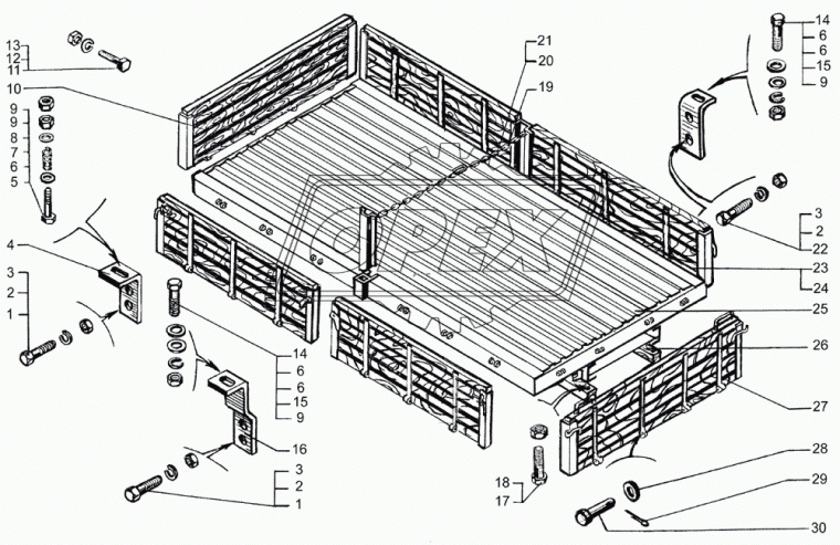 250-8504010 Борт КрАЗ