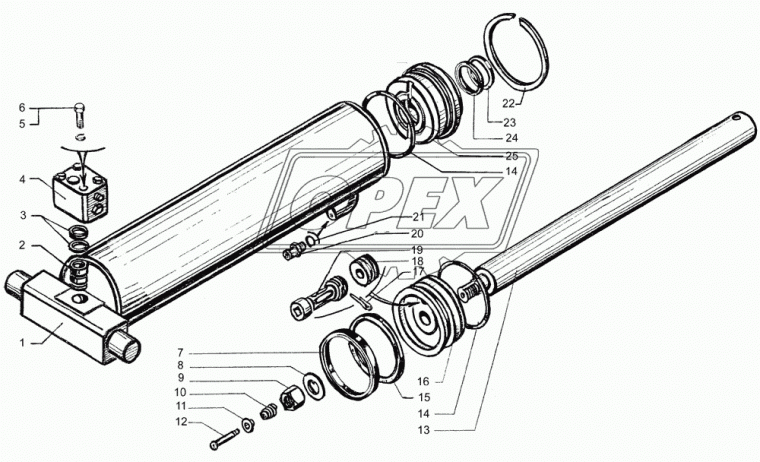 65034-8603059 Кольцо стопор. внутр. (в отвер.) без ушек ф203х184х3 сталь упор.КрАЗ-65032, 650321 КрАЗ