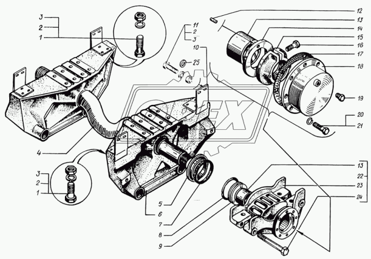 250Б-2918074 Втулка (бронза) ф87х97 L=77 балансира ,с 8 проточками внутри ((бронза)) КрАЗ