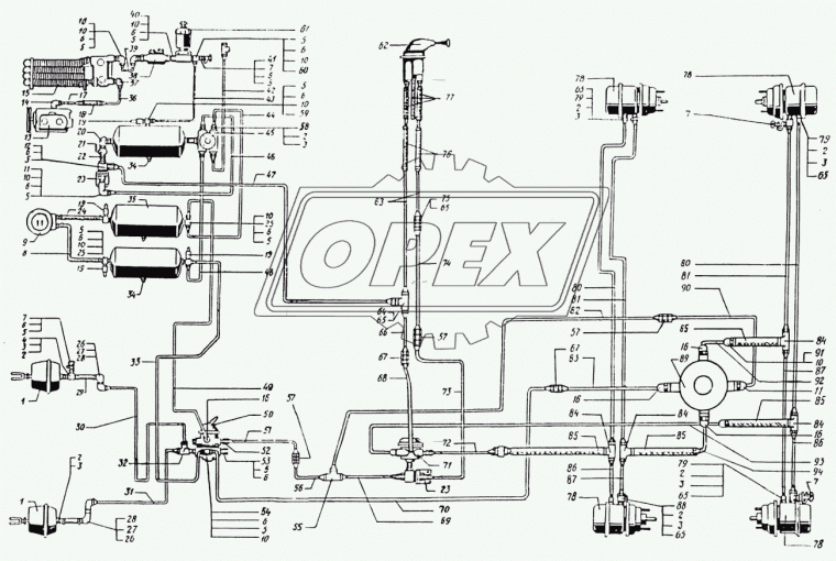 314541-П29 Фитинг Угольник Рнаруж=М20х1,5/М16х1,5 L=47х47 КрАЗ