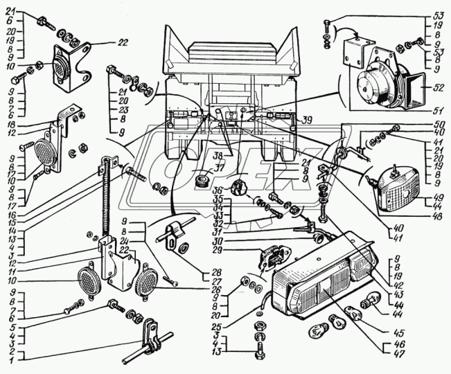 260-8208024 Кронштейн крепления световозвращателя КрАЗ