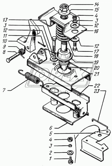 250-8406044 Штырь замка капота КрАЗ