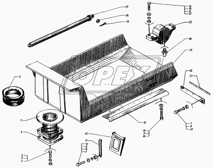 345040-П29 Шайба С/И упорная шестерни РК КРАЗ-255 25,5 КрАЗ