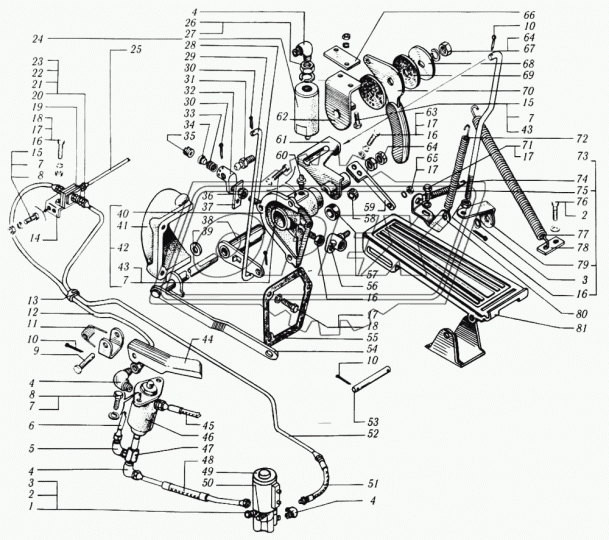 6510-3570188-01 Шланг ф14 L=350 Ш=М10+К12/Ш=М10+К12 КрАЗ