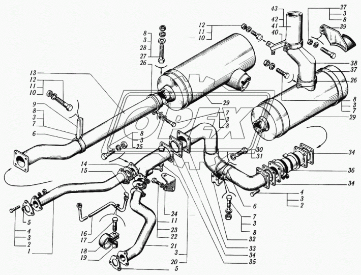 6510-3570306 Трубопровод КрАЗ