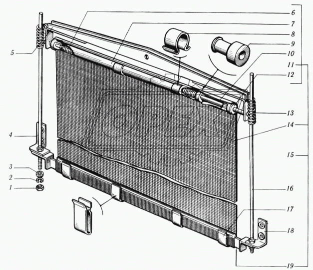 6505-1310332 Барабан шторки КрАЗ