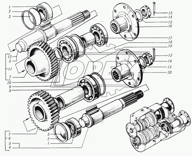 255Б-2201100-02 Фланец ф205; фнаруж=75; внутр.шлиц=10; h=85; 8отв.ф10 полуоси без отражателя КрАЗ