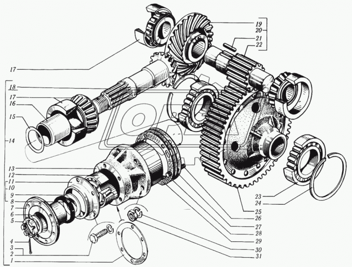 255Б-2402051-01 Крышка ф102х160 h=43; 6отв.ф10, картера ЗМ КрАЗ