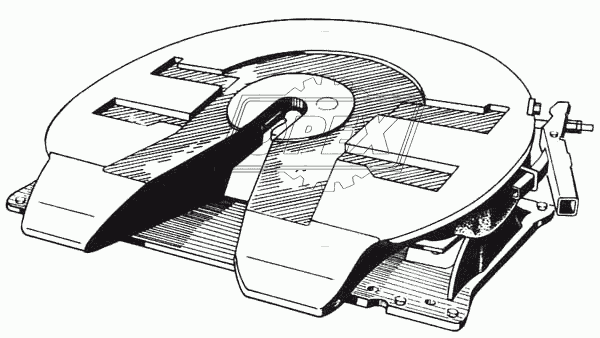 6443-2702060 Подставка седельного уст-ва КрАЗ