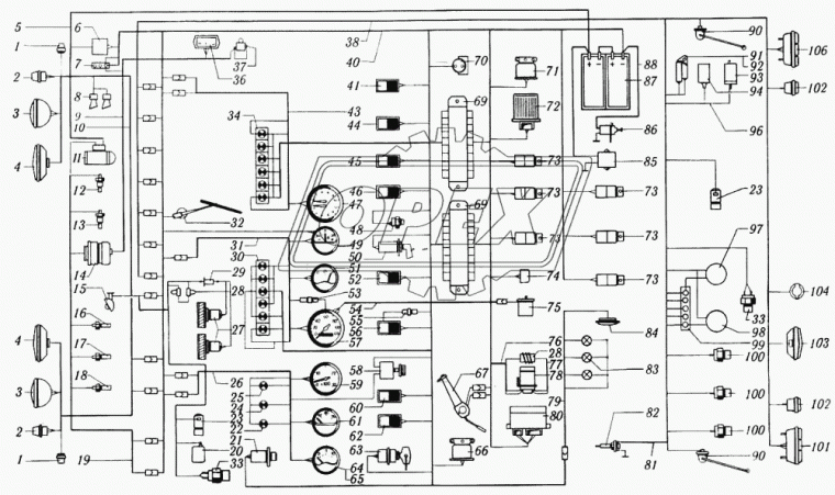 260-3724196 Жгут проводов выключателя стояночного тормоза РЫБИНСК