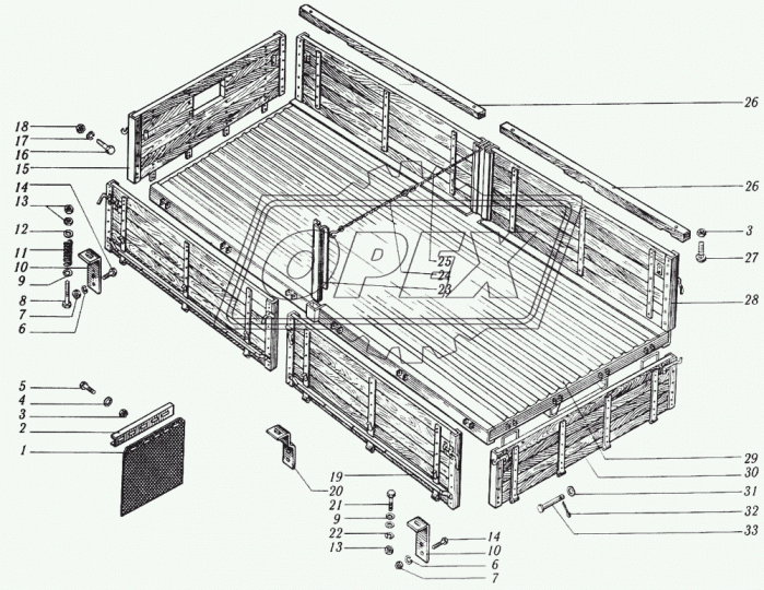 65101-8501010 Основание КрАЗ