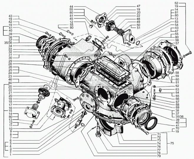 6505-2502049-02 Картер подшипников КрАЗ