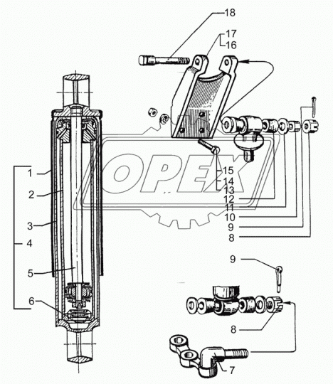 250-2905420-10 Ушко амортизатора правое КрАЗ