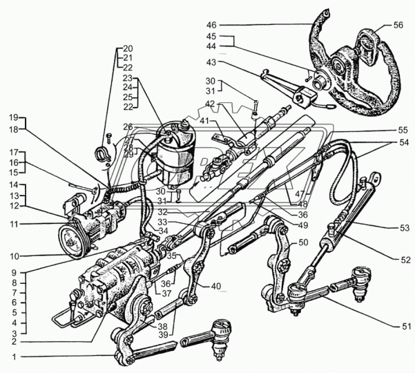 6505-3409192 Палец ф30х105 крепления силового цилиндра КрАЗ