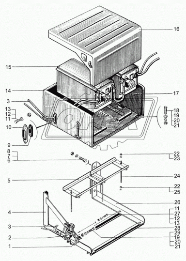 258-3724024 Уплотнитель РТИ овальный 165х36; 2отв.ф13 КРАЗ АКБ КрАЗ