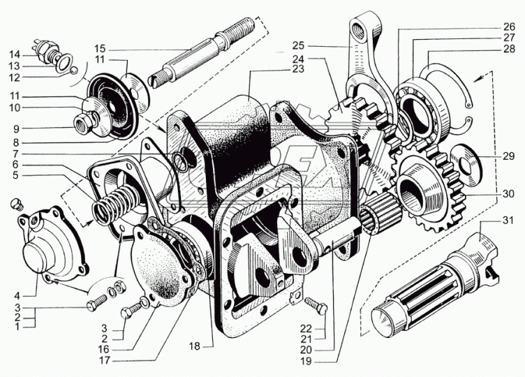 6505-4202015 Картер КОМ под подшипник 207 КрАЗ