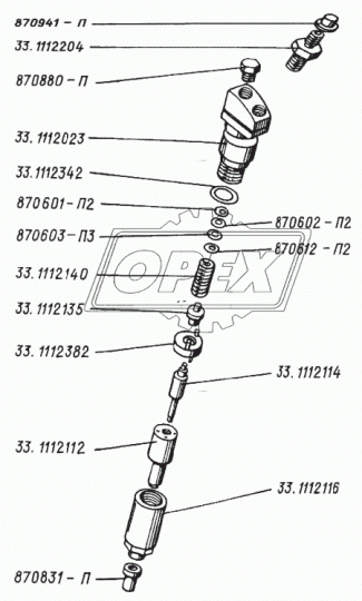 33.1112023 Корпус форсунки ЯЗДА