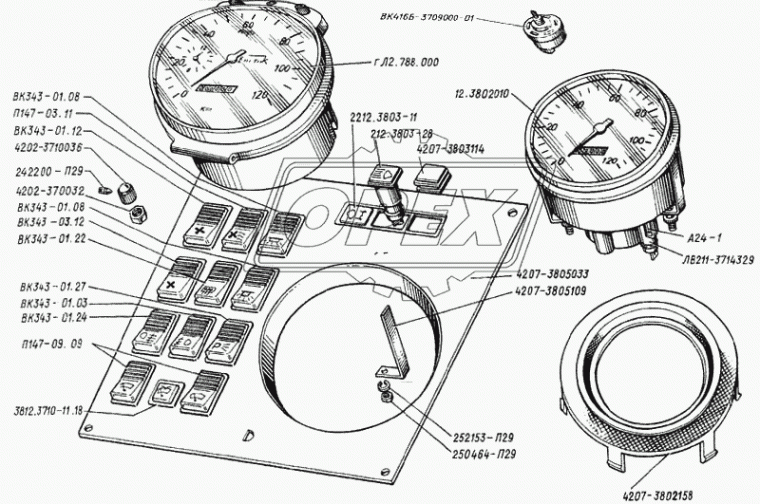 ВК343-01.22 Переключатель-клавиша обогрев заднего стекла ВАЗ АвтоАрматура