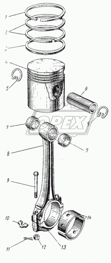 120-1004015-БР Поршень Р1 +0.5/102.1/