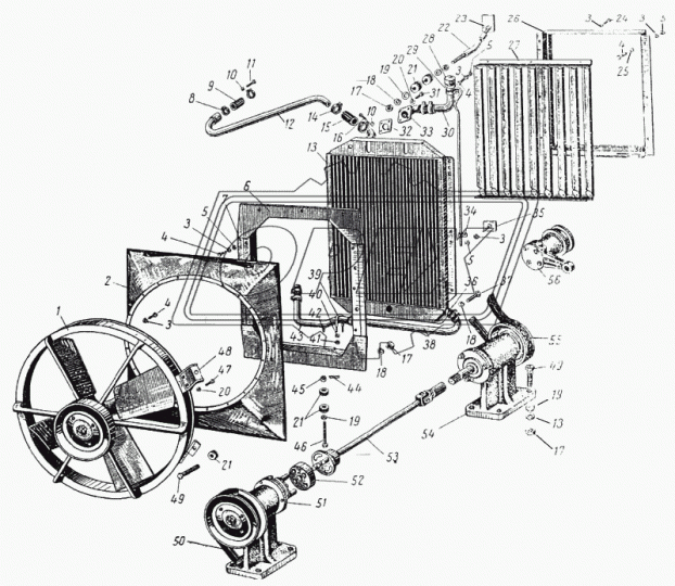 120-1301076-Б Горловина наливная (латунь) ф37х69 h=24 ЗИЛ