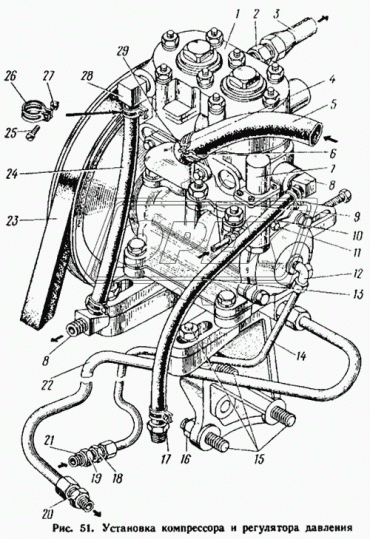 130-3506450 Трубка (сталь) ф12; L=1940 Г=М18+К22/Г=М18+К22 торм.от компресс.к воздуш.баллону
