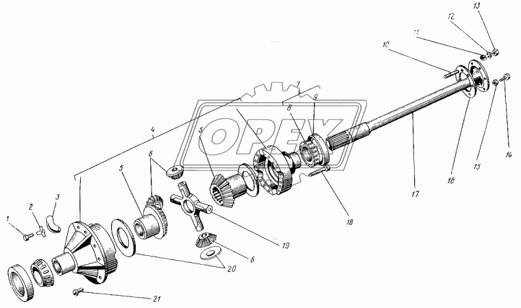130-2403011 Дифференциал в сборе