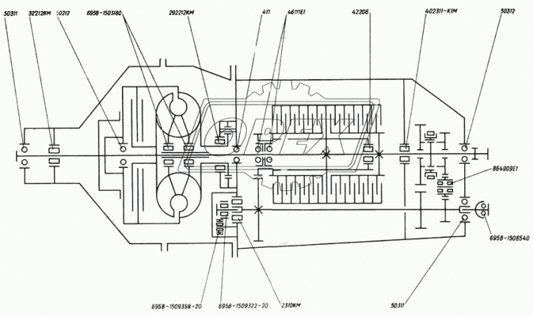 292212КМ Подшипник ролик.радиал. 1-ряд. 73,5х110х22 без кольца ГМП/ЛИАЗ/