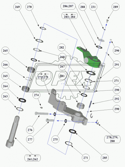 340-004-2568 Кронштейн энергоаккумулятора правый КАМАЗ-6520, 5460 КАМАЗ