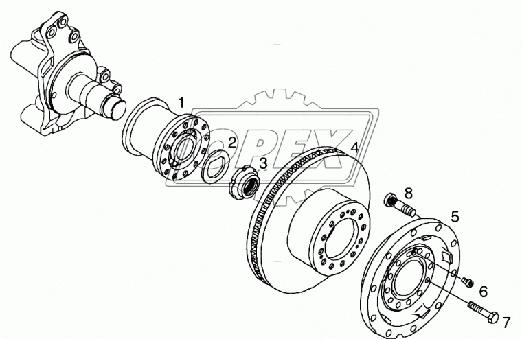 81.45501-0152 Шпилька колесная M18х1,5х67 MAN Bus (1970-2020) MAN