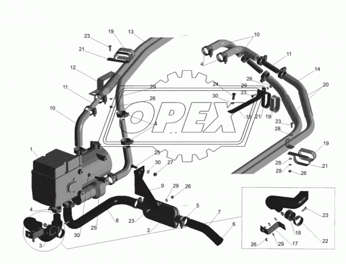 437030-1015080 Шланг МБС ф20х30 L=1600 ГОСТ-10362-76 МАЗ