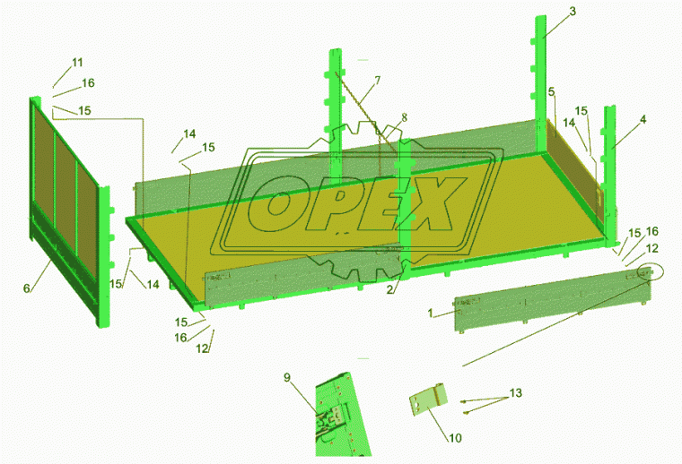 437040-8502010-040 Борт боковой L=2940х550 сб. МАЗ