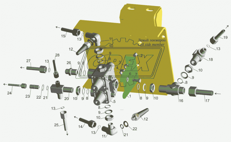 4370-3506130-020 Трубка ПВХ ф10; L=4290 г19 / г19 МАЗ