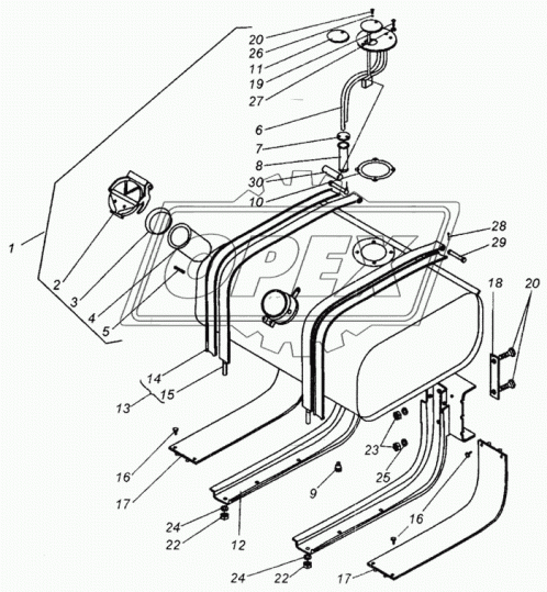 54321-1105020 Крышка фильтра ОЗАА