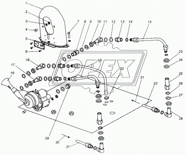 6422-3537044-10 Кронштейн МАЗ