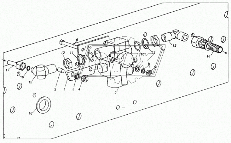 643020-3538012 Кронштейн модул. пер. оси МАЗ