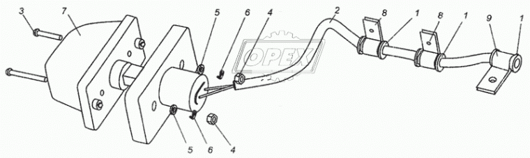 437040-3724427 Жгут левого указателя поворота МАЗ