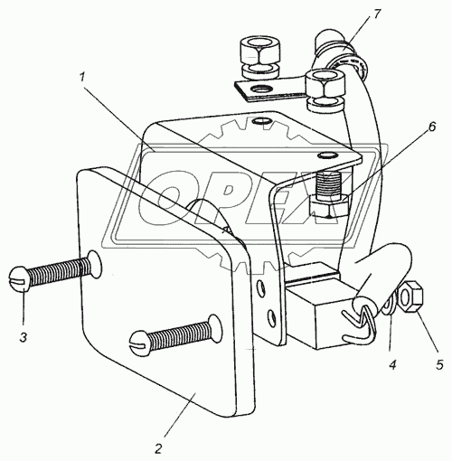 630300-3731010 Кронштейн бокового габаритного фонаря МАЗ МАЗ