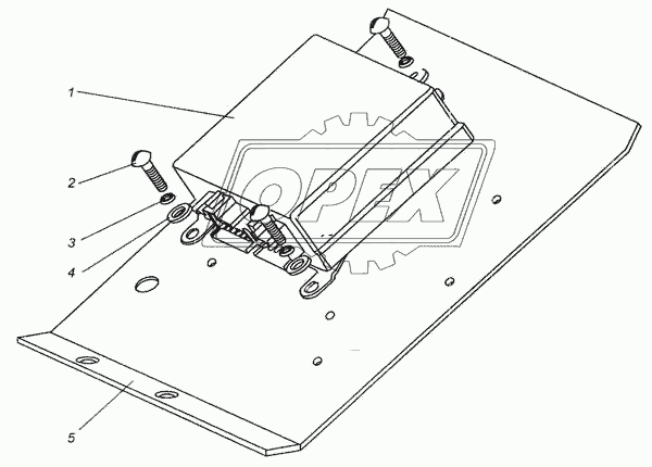 4370-3870025 Кронштейн эл. блоков МАЗ