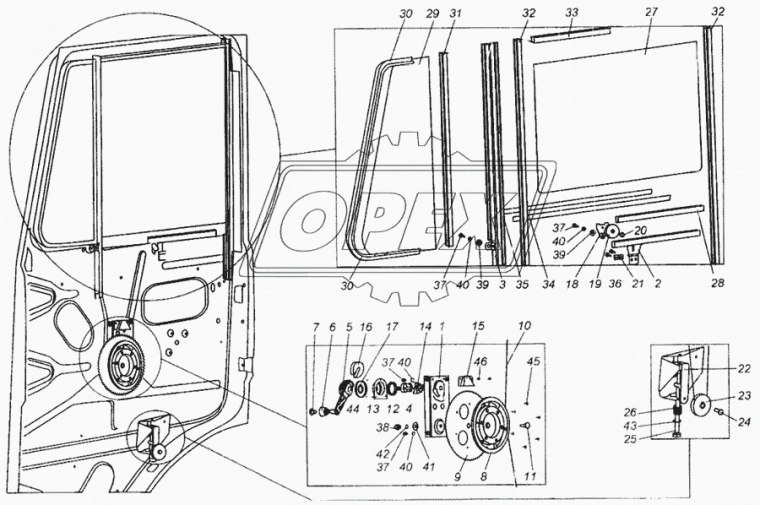 5336-6104058 Шестерня стеклоподьемника МАЗ