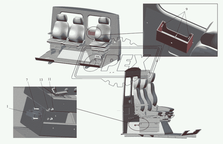 4370-8017010 Ящик для аптечки ОЗАА