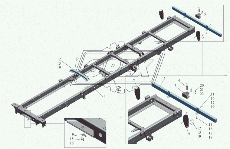 437040-2801002-020 Рама МАЗ