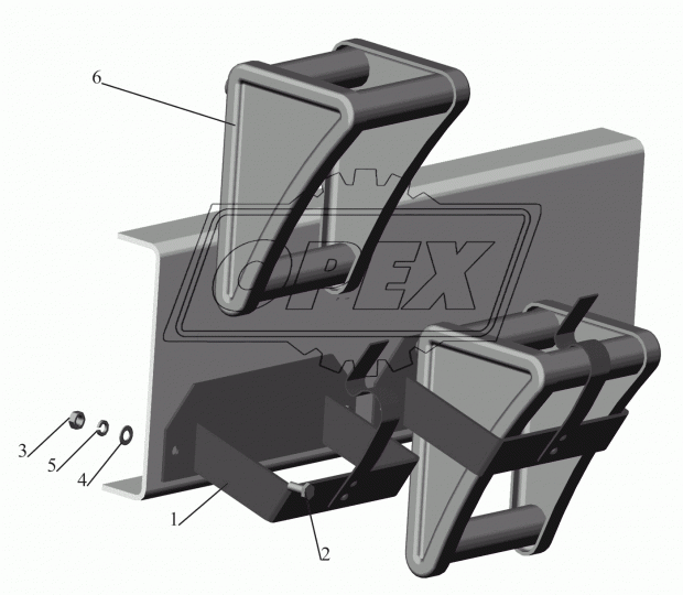 8925-3927010 Башмак (Упор) противооткатный; (Маз 4370) сталь МАЗ