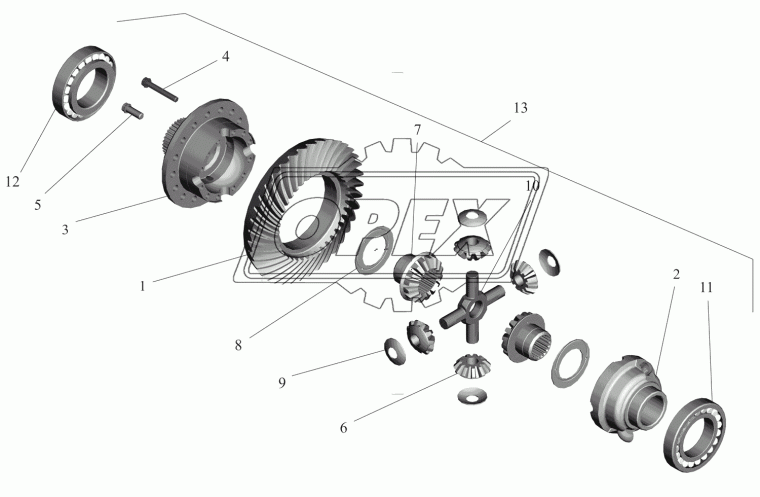 4370-2403010-021 Дифференциал в сб. (40х9) МАЗ
