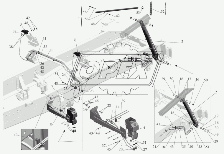 530905-5009150 Трубопровод МАЗ (трубка мех-ма подъёма кабины, L-760 мм) МАЗ
