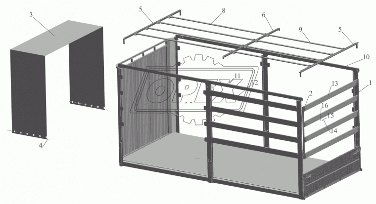 9758-8508111-061 Дуга задняя сб. МАЗ